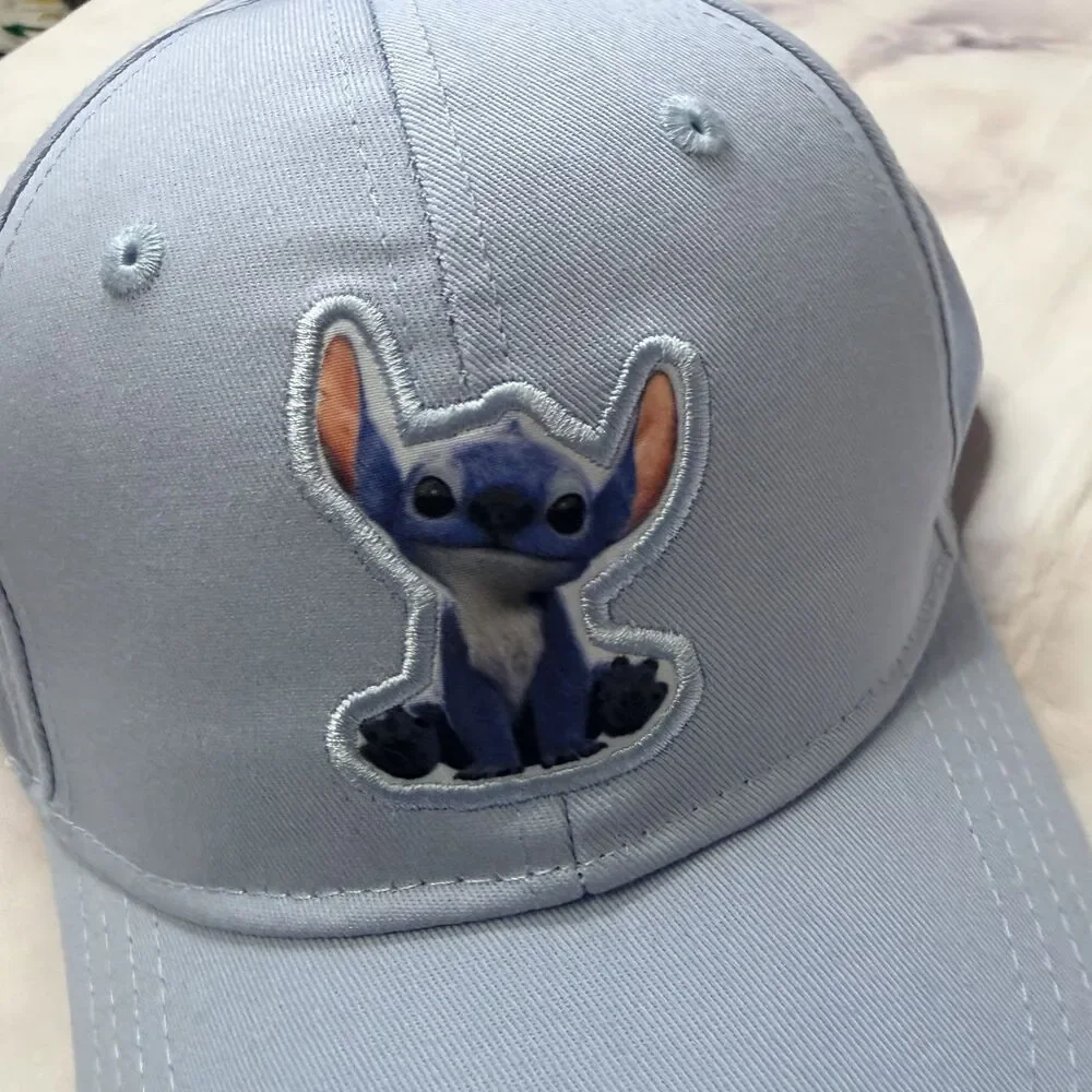 Disney Lilo & Stitch Girls Baseball Cap, Light Blue